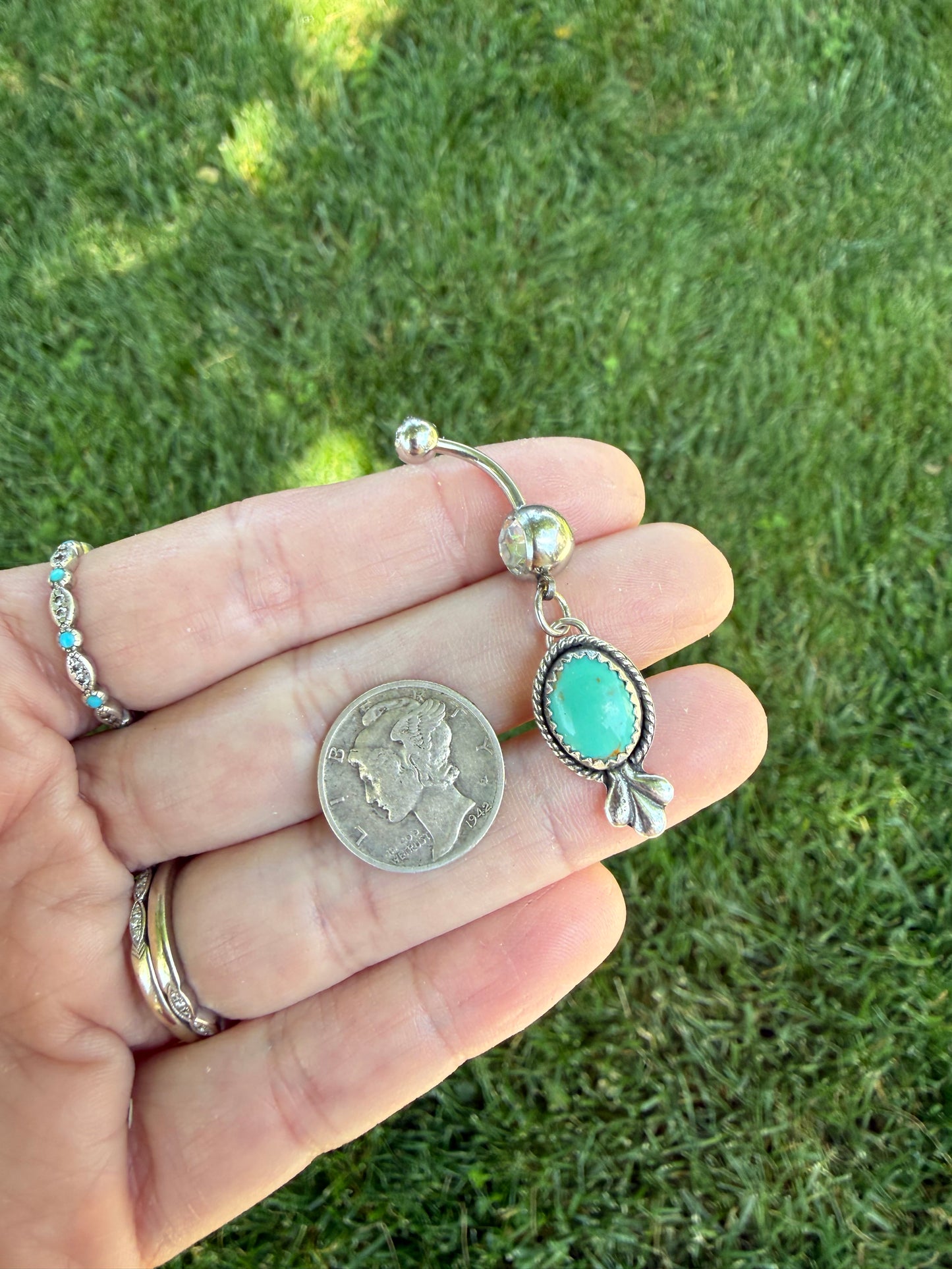 Sonoran Turquoise Belly Ring