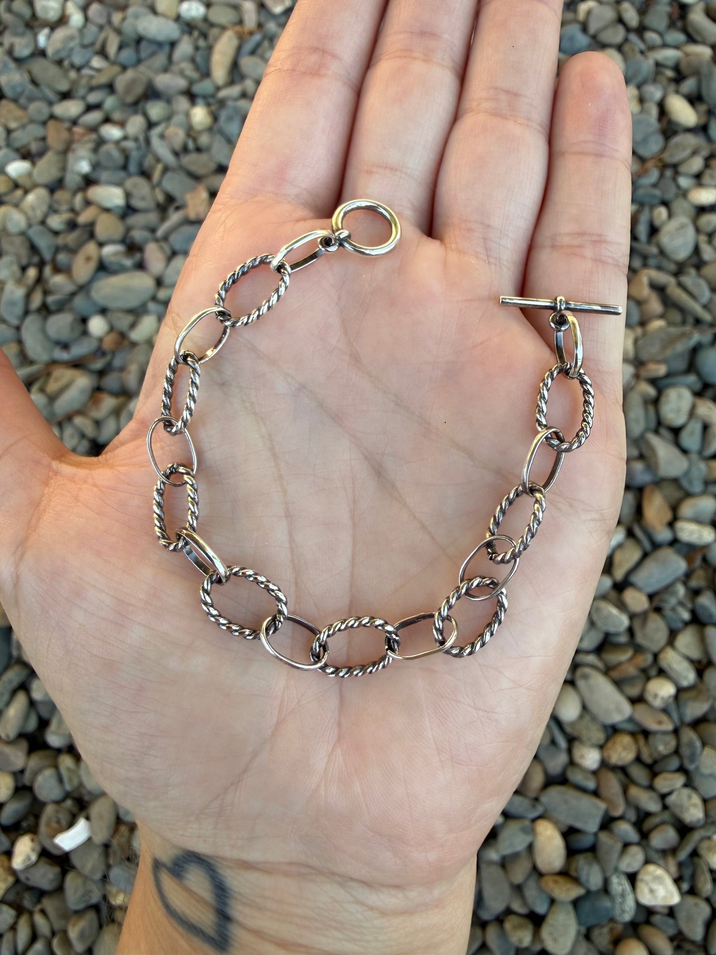 Chunky Sterling Silver Bracelet