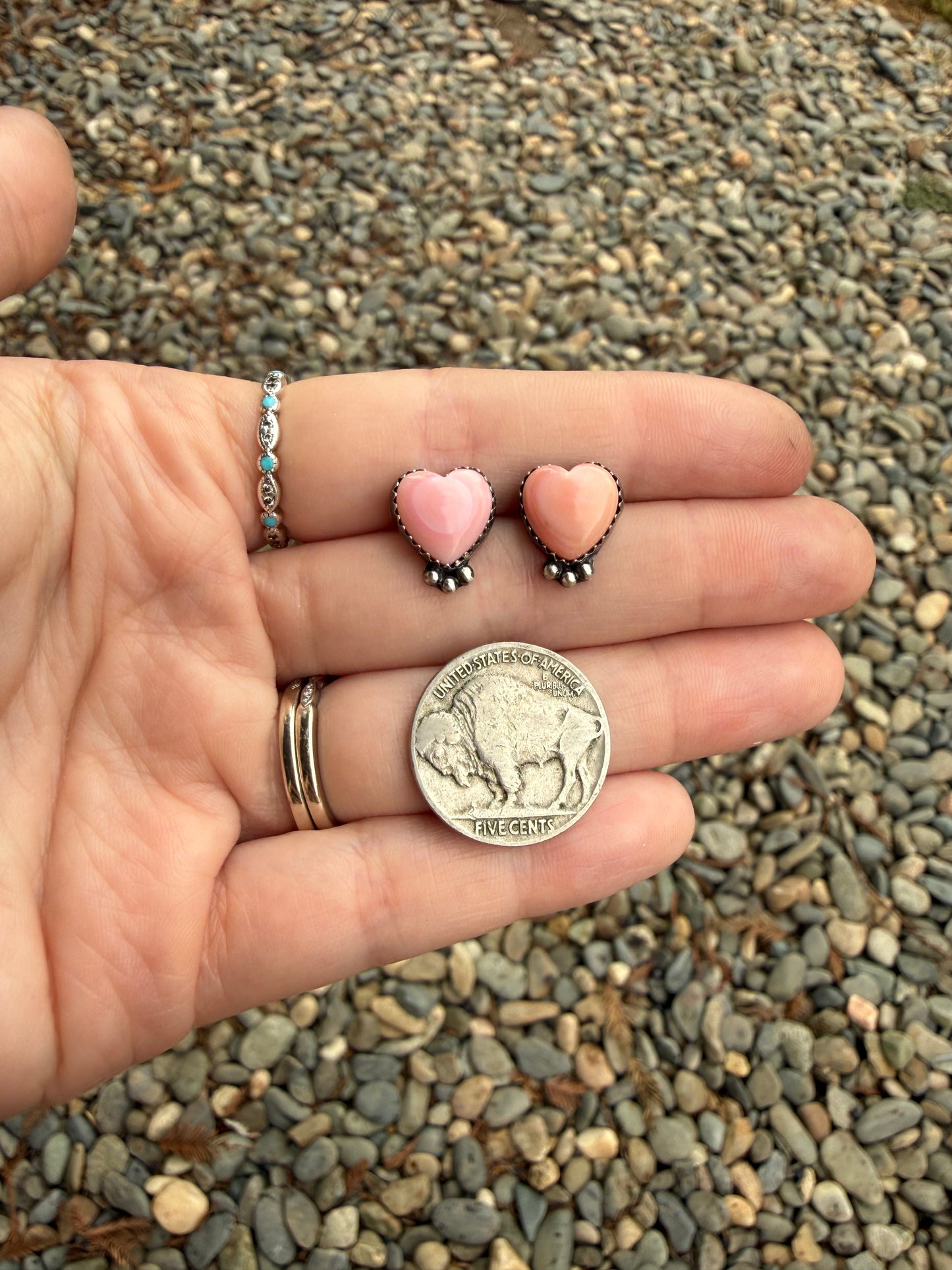 Pink Conch Earrings