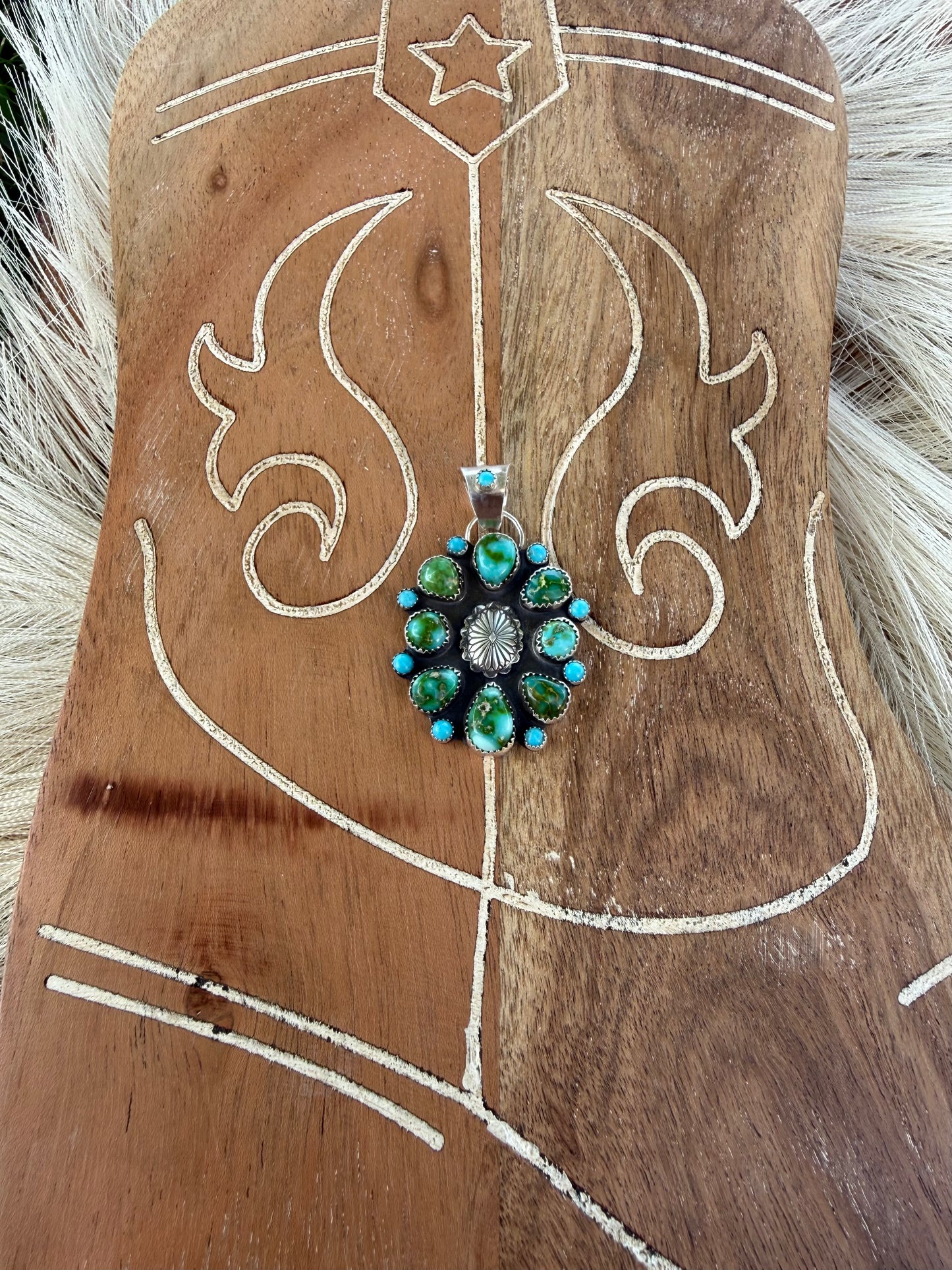 Sonoran and Kingman Turquoise Pendant