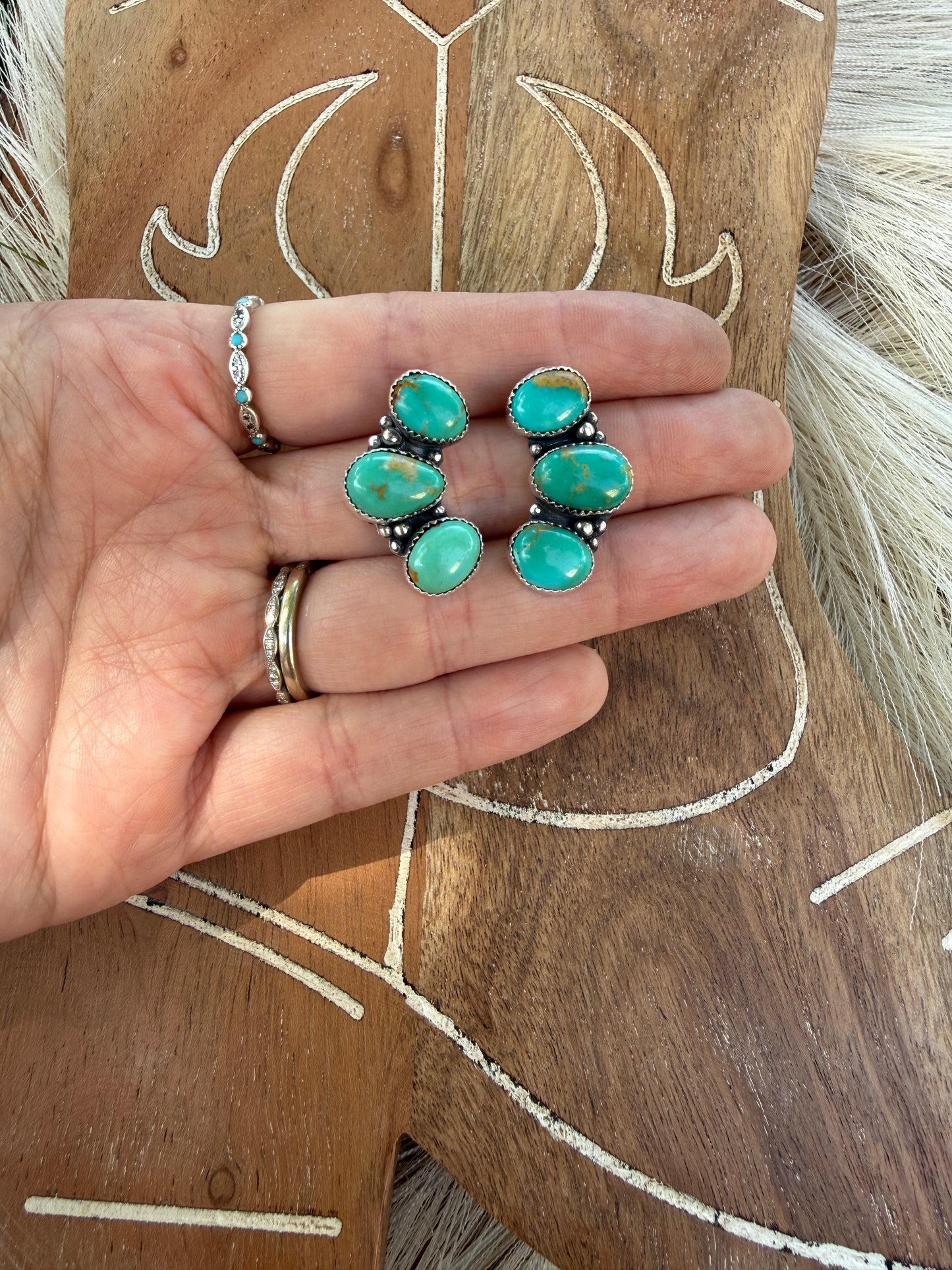 Sonoran Turquoise Crawler Studs