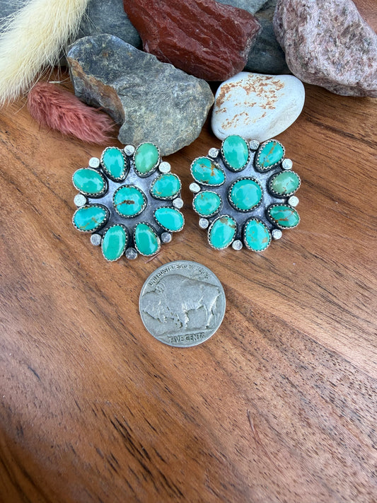 Sonoran Turquoise Cluster Earrings