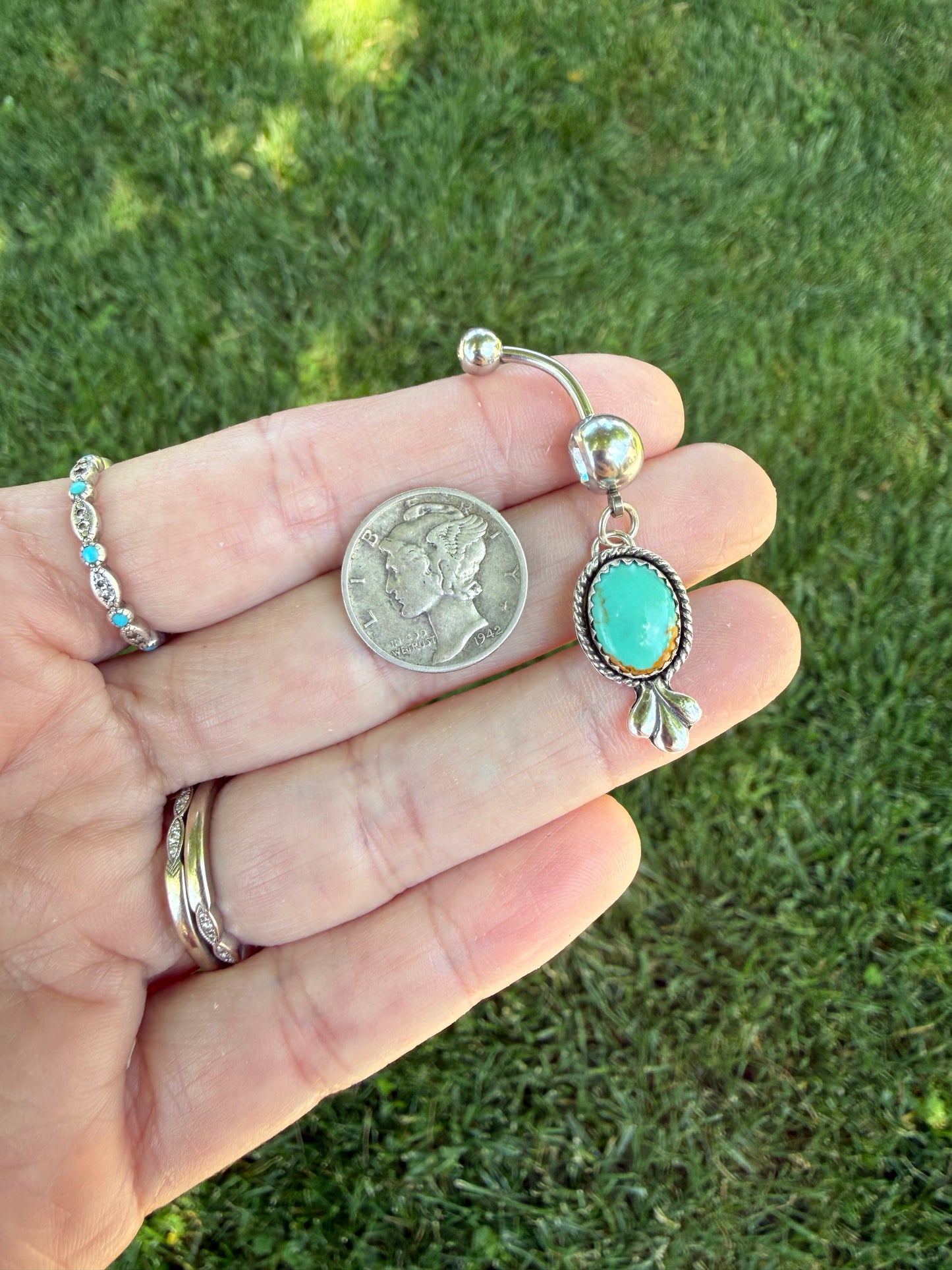 Sonoran Turquoise Belly Ring