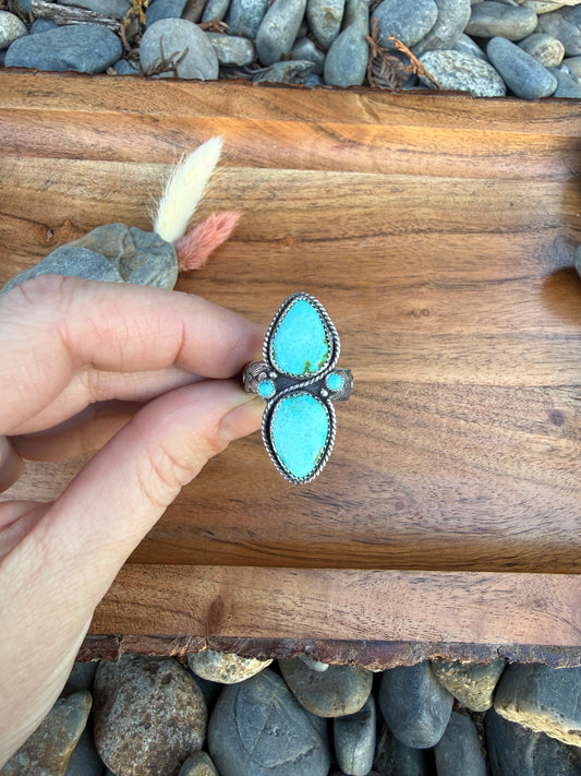 Sonoran & Kingman Turquoise Adjustable Ring