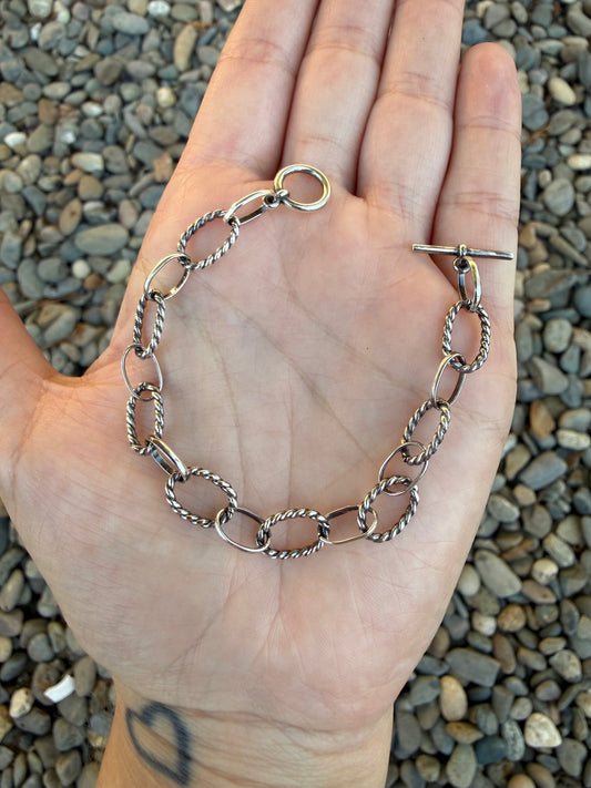 Chunky Sterling Silver Bracelet