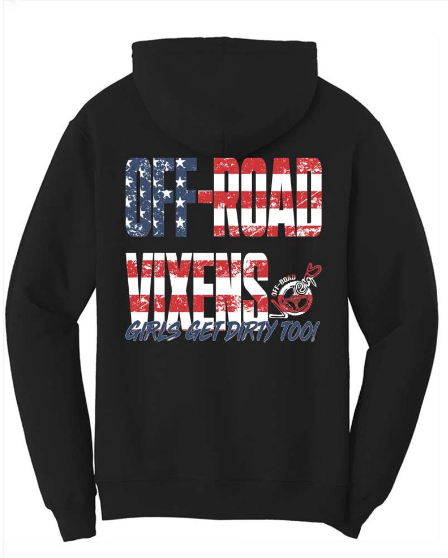 Offroad Vixens Red, White & Blue Sweatshirt