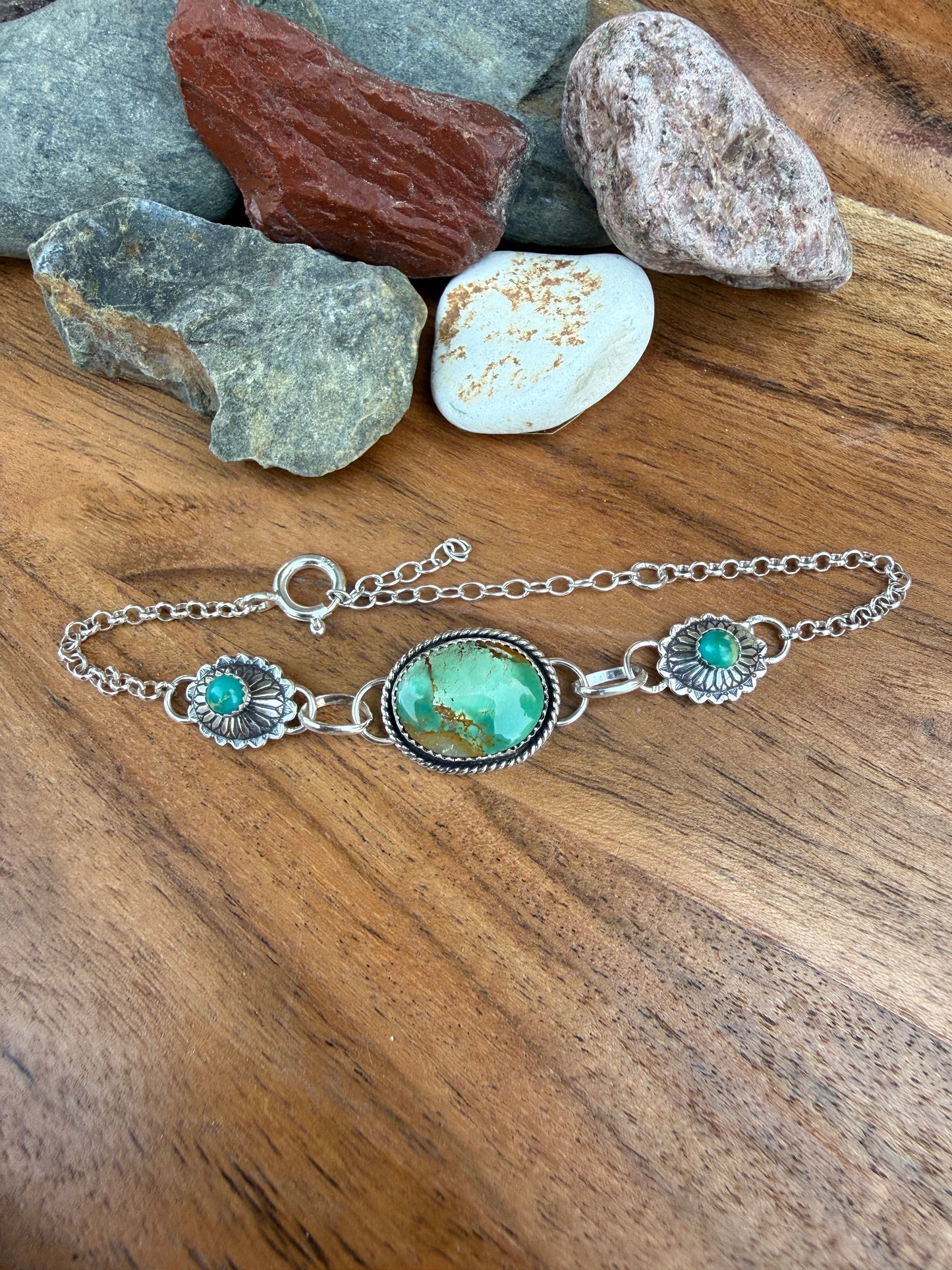 Royston and Kingman Concho Bracelet