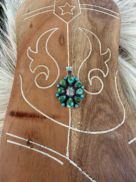 Sonoran and Kingman Turquoise Pendant
