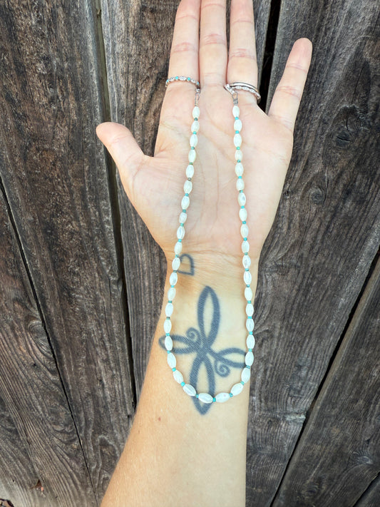 Mother Of Pearl and Kingman Turquoise