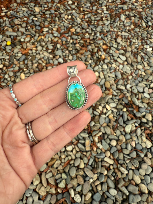 Sonoran Gold Turquoise Pendant