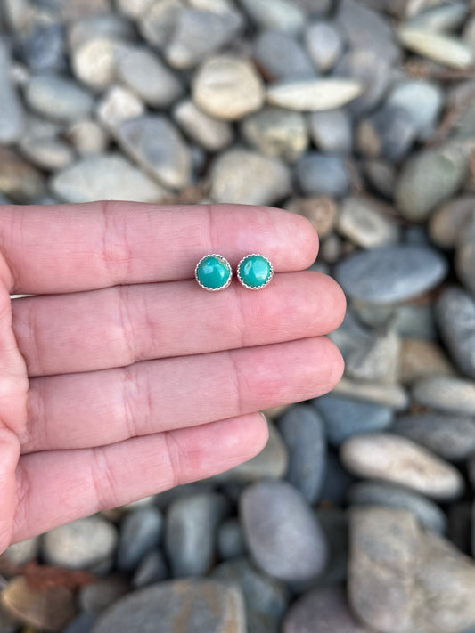 Mini Royston Turquoise Studs