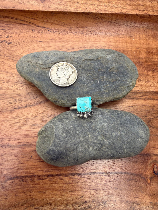 Campitos Turquoise Square Ring Size 6