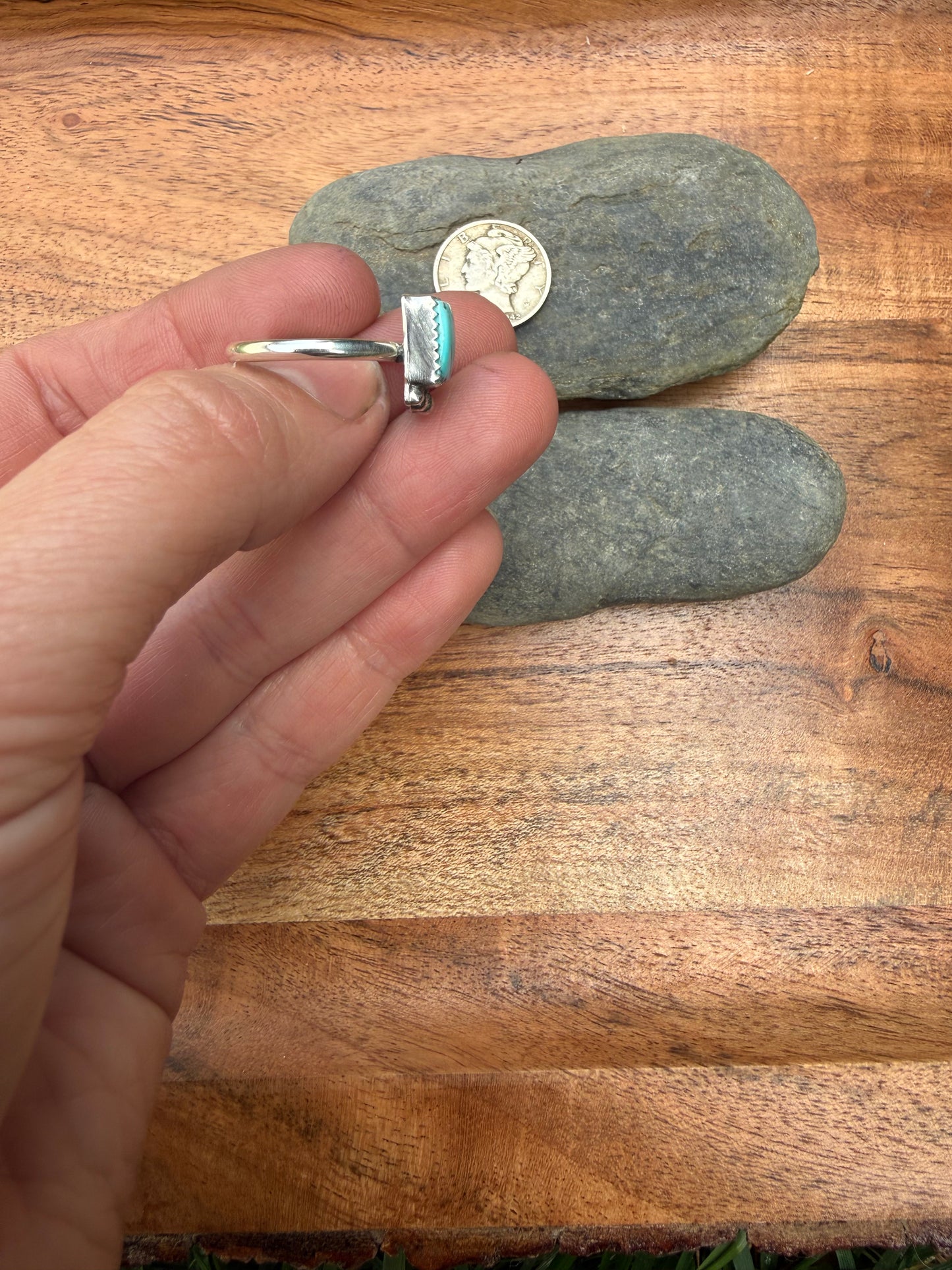 Campitos Turquoise Square Ring Size 6